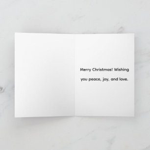 Fröhliche Weihnachts-Klappkarte Karte