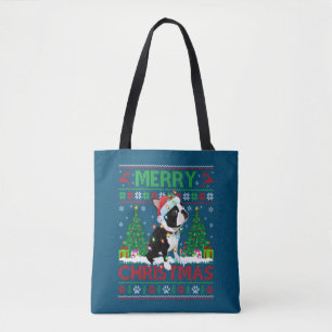 Fröhliche Weihnachts-Lighting Ugly Boston Terrier Tasche