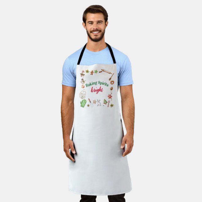 Fröhliche Weihnachtsbäckerei Schürze (Getragen)