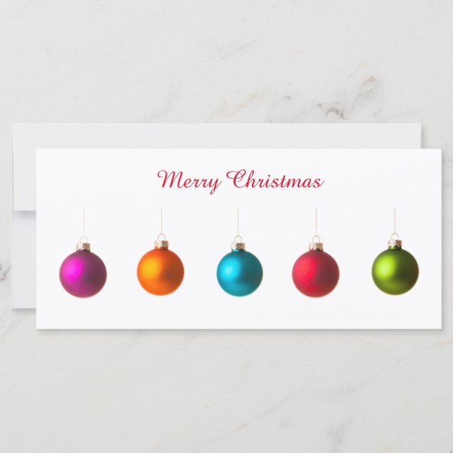 Fröhliche Weihnachtsdekoration mit Text (Vorderseite)