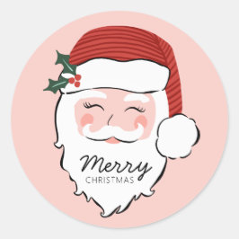 Fröhliche Weihnachtsfeier | Frohe Weihnachten Runder Aufkleber
