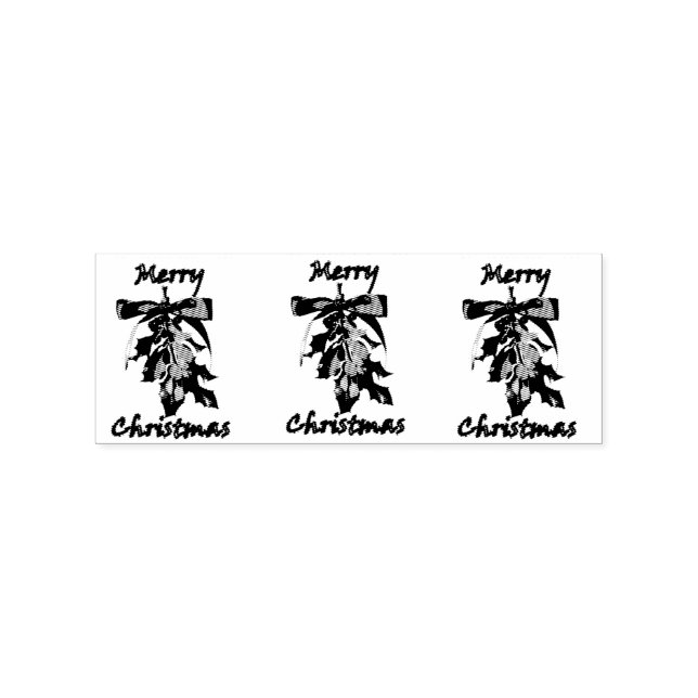 fröhliche Weihnachtsfeier Gummistempel (Prägung)