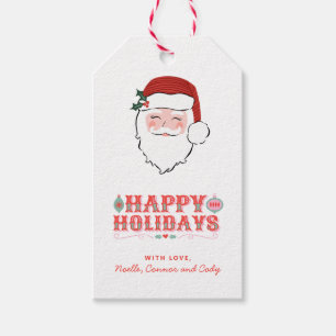 Fröhliche Weihnachtsfeier   Happy Holidays Geschenkanhänger