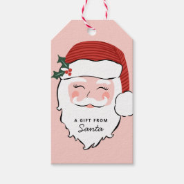 Fröhliche Weihnachtsfeier | Rosa und Rot | Von San Geschenkanhänger