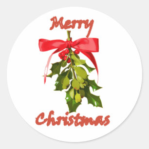 fröhliche Weihnachtsfeier Runder Aufkleber