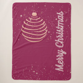 Fröhliche Weihnachtsfeier Sherpadecke