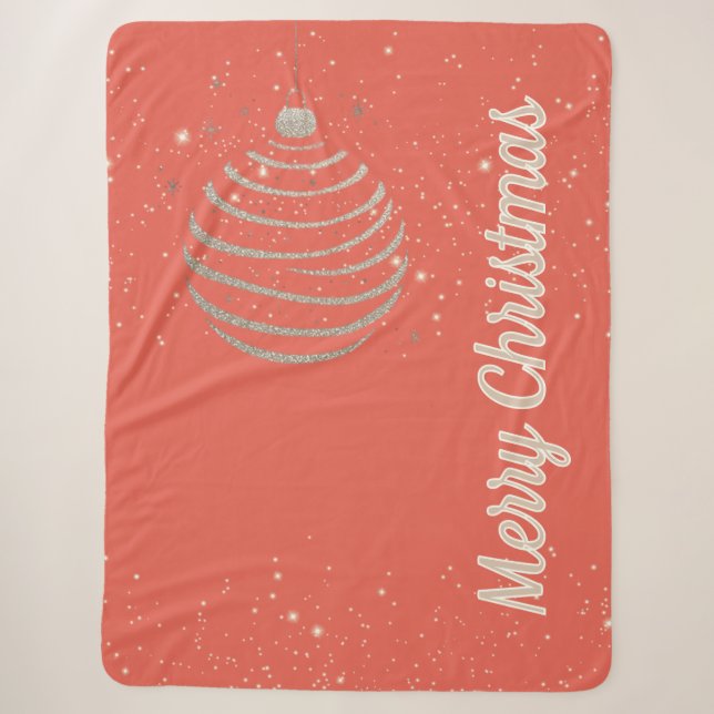 Fröhliche Weihnachtsfeier Sherpadecke (Vorderseite)