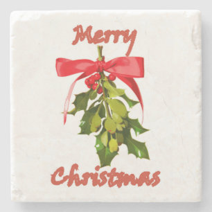 fröhliche Weihnachtsfeier Steinuntersetzer