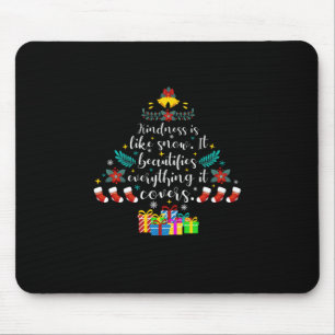Fröhliche Weihnachtsfreundlichkeit ist wie Schnee. Mousepad