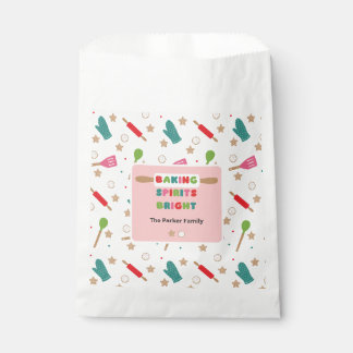 Fröhliche Weihnachtsgabe zum Backen Geschenktütchen