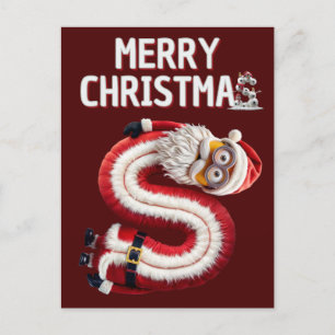 Fröhliche Weihnachtsgruben Feiertagspostkarte