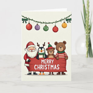 Fröhliche Weihnachtskarte für ältere Menschen Karte