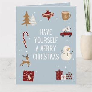 Fröhliche Weihnachtskarte Karte