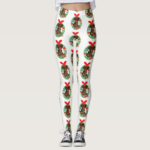 fröhliche Weihnachtskobra-Schlange Leggings