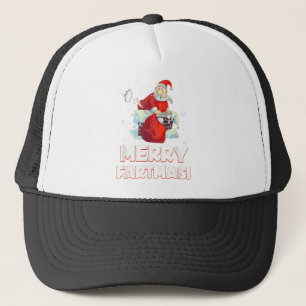Fröhliche Weihnachtslieder zum Farnen von Weihnach Truckerkappe