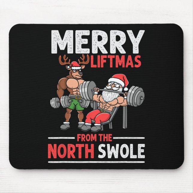 Fröhliche Weihnachtsliftmen aus dem Nordschweizer  Mousepad (Vorne)
