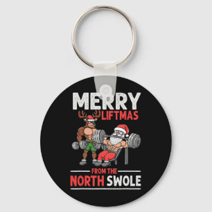 Fröhliche Weihnachtsliftmen aus dem Nordschweizer Schlüsselanhänger