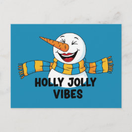 Fröhliche Weihnachtsmann-Vibes Postkarte