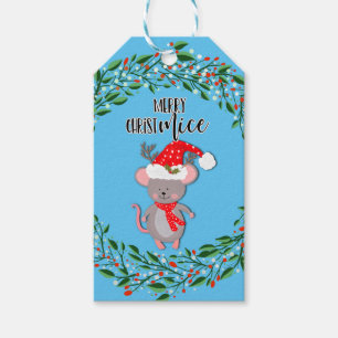 fröhliche Weihnachtsmäuse lustige Witze Weihnach Geschenkanhänger