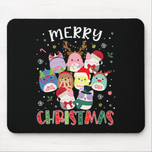 Fröhliche Weihnachtsscherze Squad Mallow Girls Boy Mousepad