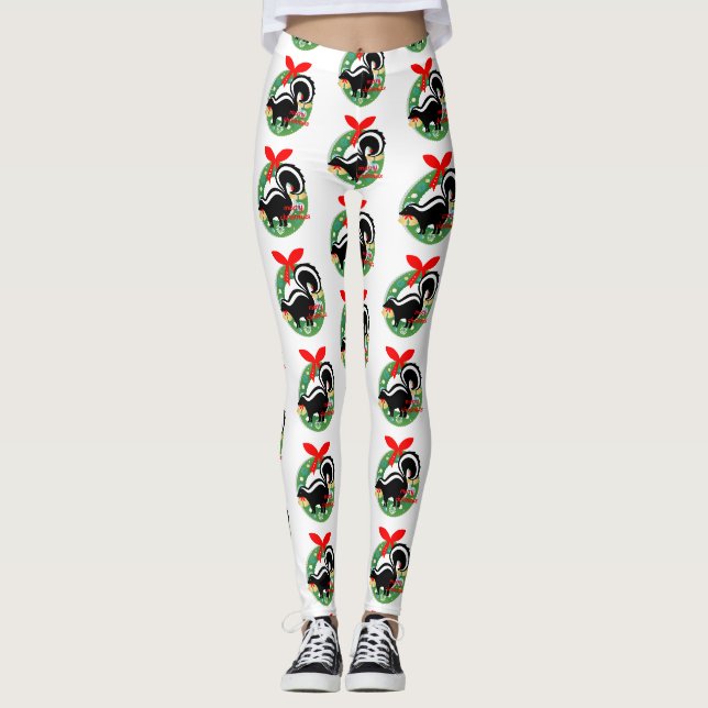 fröhliche Weihnachtssunkene Leggings (Vorderseite)