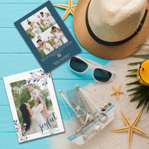 Fröhliche Winterblumen   Foto  Feiertagskarte