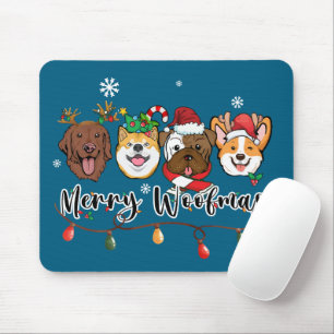Fröhliche Woofmas-Mauspad Mousepad