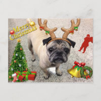Fröhliche X'mas Postkarte Machi