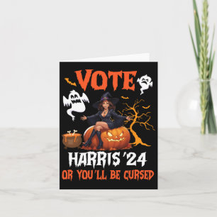 Fröhlichen Halloween-Tag Wählt Harris 2024 Oder Ih Karte