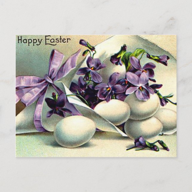 Fröhlichen Ostern Feiertagspostkarte (Vorderseite)