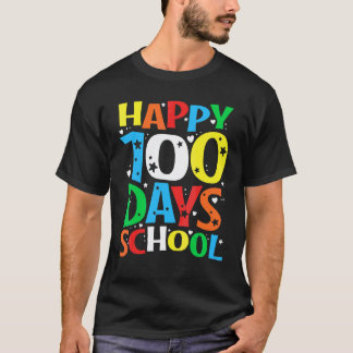 Fröhlicher 100. Schultag Lehrer Kinder 100 Tage T-Shirt