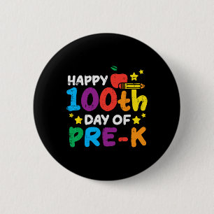 Fröhlicher 100. Tag der Vorschule Apple 100 Tage S Button