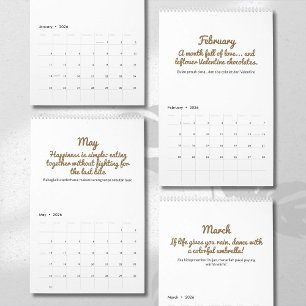 Fröhlicher 2026-Zitat-Kalender Kalender