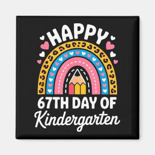 Fröhlicher 67. Tag im Kindergarten 67 Meme 6 7 Lus Magnet