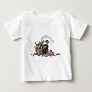 Fröhlicher alter Weihnachtself, Jessie Willcox Smi Baby T-shirt