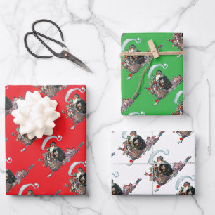 Fröhlicher alter Weihnachtself, Jessie Willcox Smi Geschenkpapier Set
