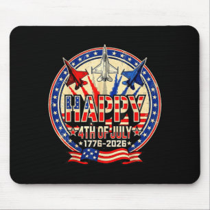 Fröhlicher amerikanischer 1776 2026 USA patriotisc Mousepad