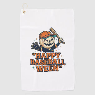 Fröhlicher Baseball Ween Vintage Halloween Basebal Golfhandtuch