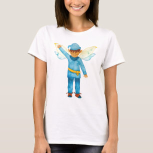 Fröhlicher Blue-Elf-T - Shirt