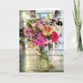 fröhlicher Bouquet Karte