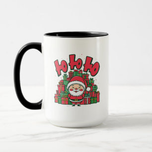 Fröhlicher Cartoon-Weihnachtsmann Weihnachten Tasse