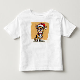 Fröhlicher Chihuahua Kleinkind T-shirt