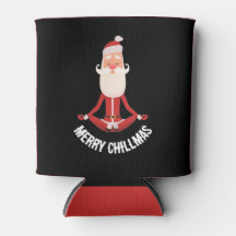 Fröhlicher Chillmas Zen meditierender Weihnachtsma