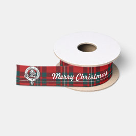 Fröhlicher Chrismas MacGregor Tartan 2 Satinband