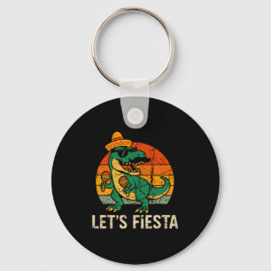 Fröhlicher Cinco de Mayo Dino T-Rex mexikanische F Schlüsselanhänger