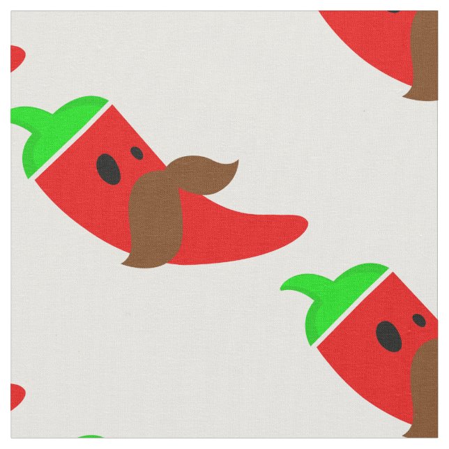 fröhlicher Cinco de mayo mustache perle lustig Stoff (Nahaufnahme)