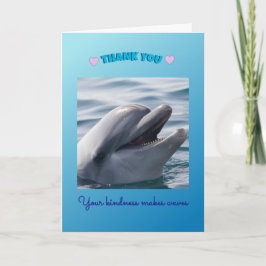 Fröhlicher Delfin Ozean Dankeskarte
