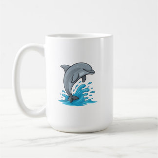 Fröhlicher Delfin Spritzt - Tasse