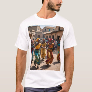 Fröhlicher Dorftanz der Feier T-Shirt