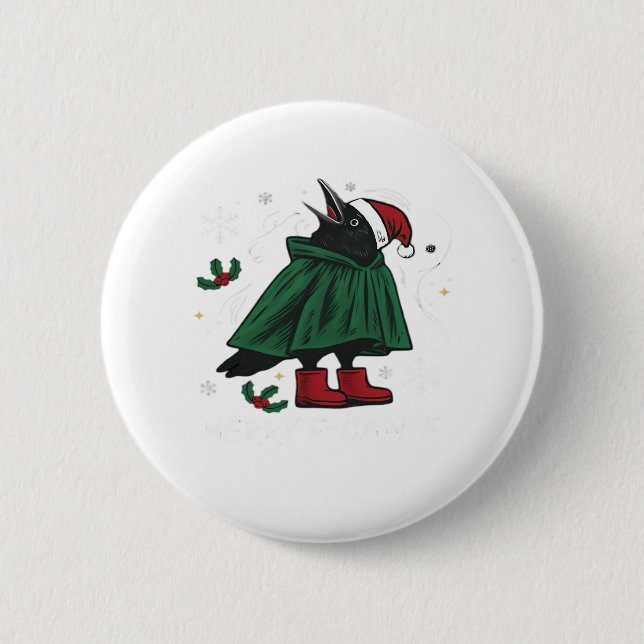 Fröhlicher F Caw F Lustiger Grafikstil Button (Vorderseite)